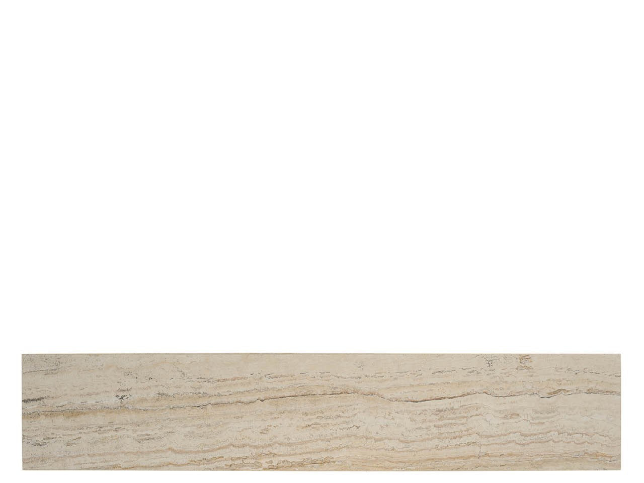 Lowry White Travertine/Nickel Console Table - Ornate Home