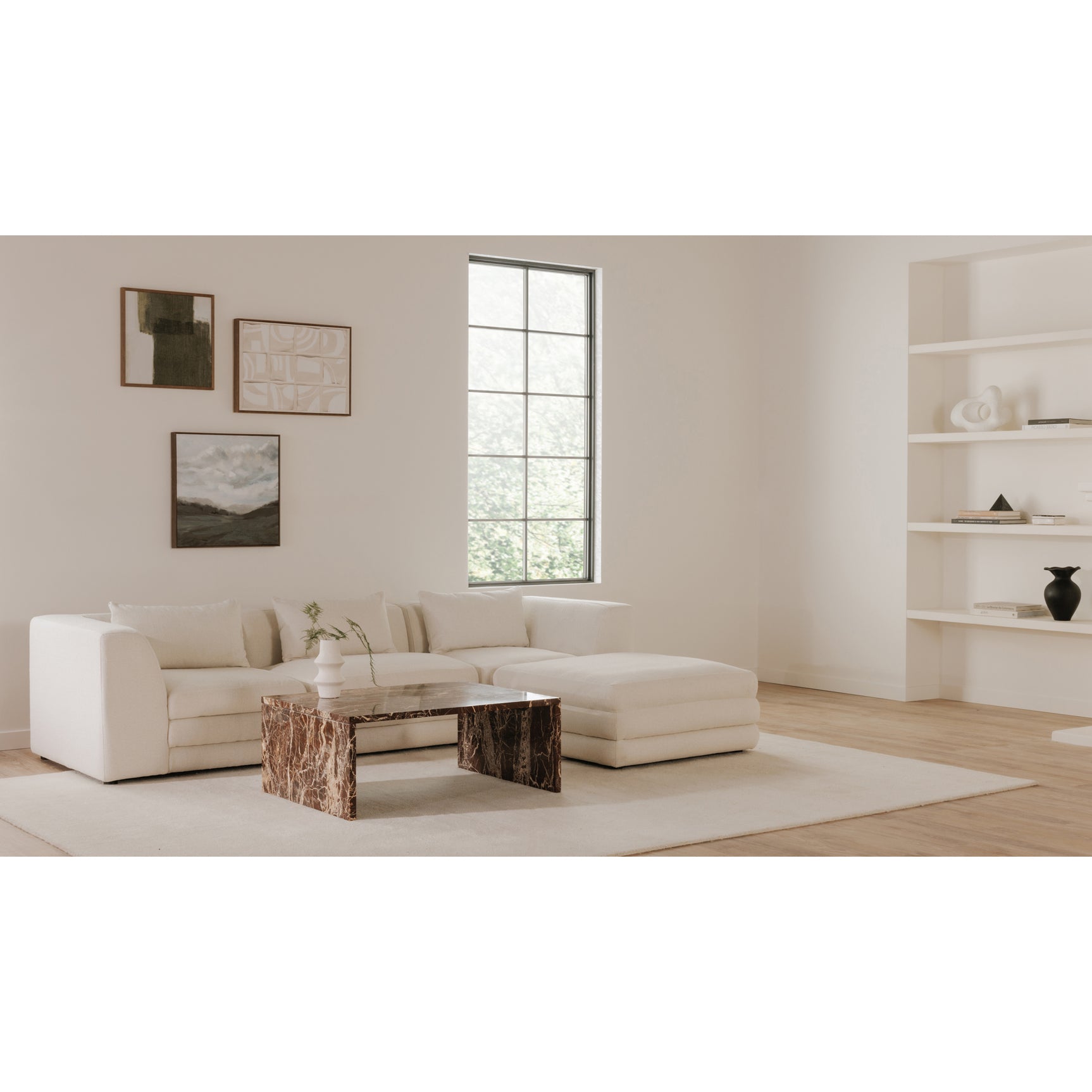 Lowtide Warm White Lounge Modular Sectional - Ornate Home