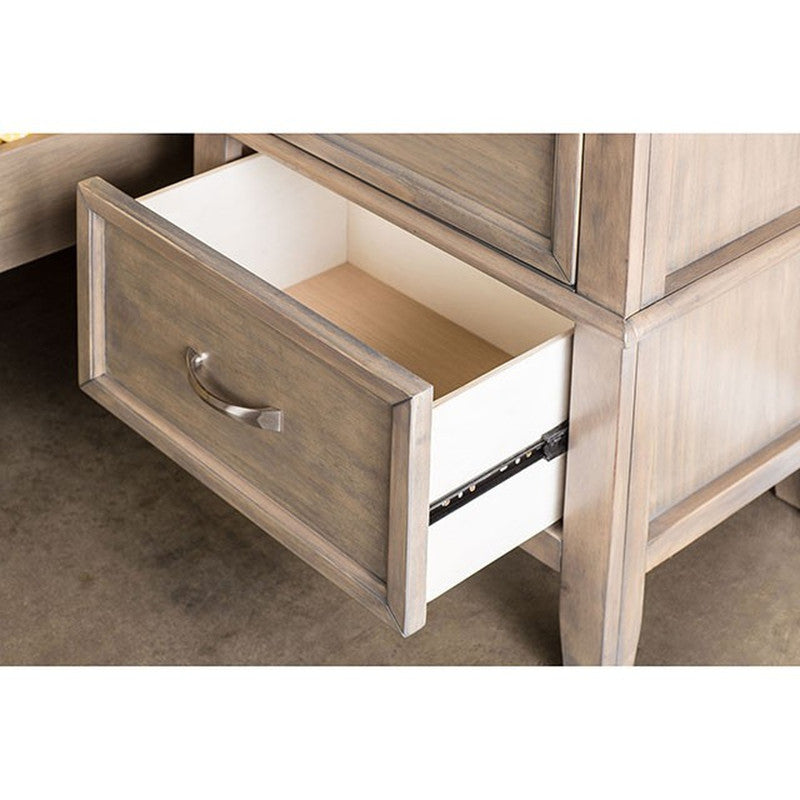 Loxley Weathered Oak Nightstand - Ornate Home