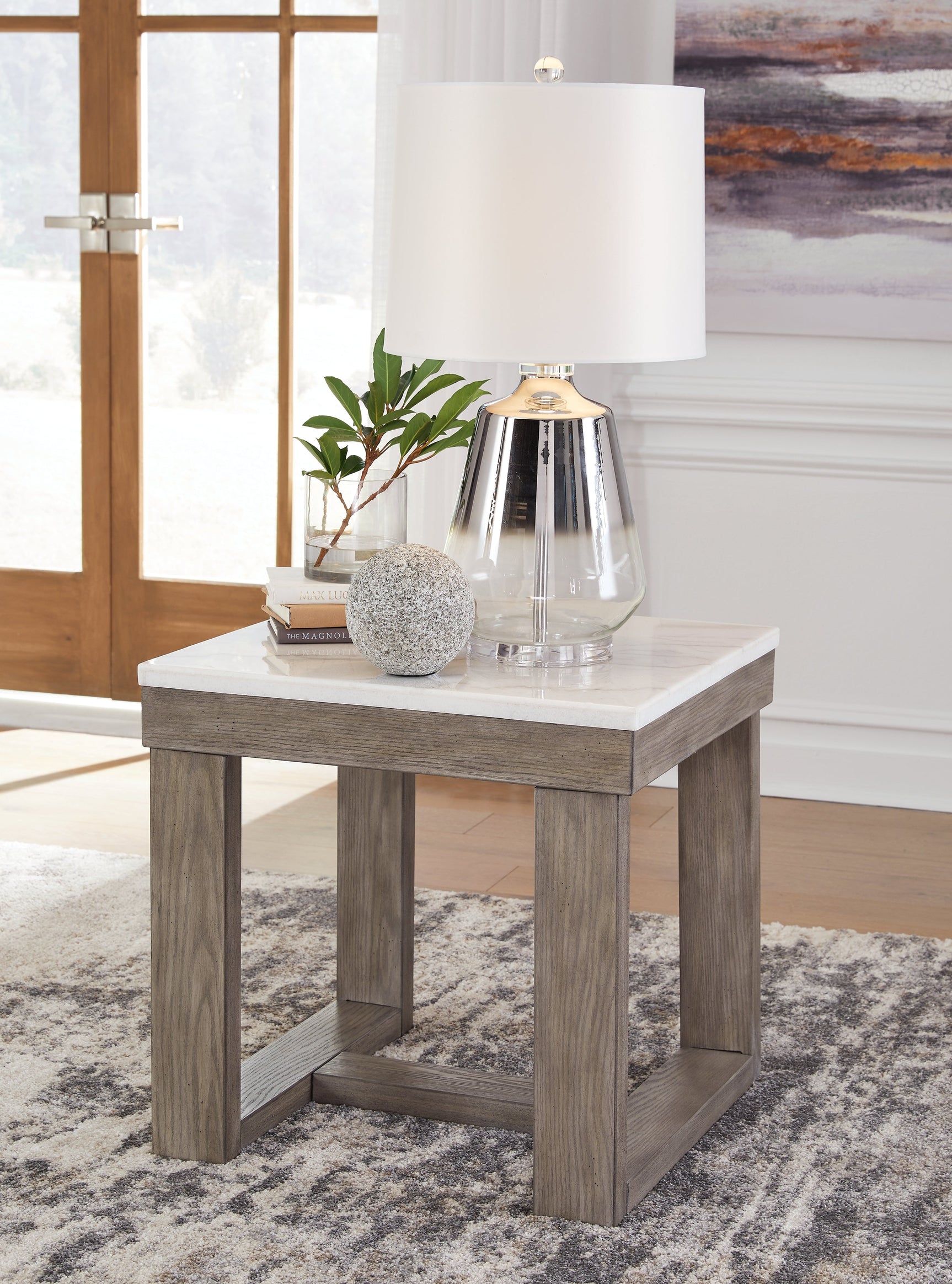 Loyaska Brown/Ivory Coffee Table, End and Sofa Table (Online Special Price) - Ornate Home