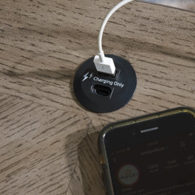 Loyaska Grayish Brown/White End Table - Ornate Home