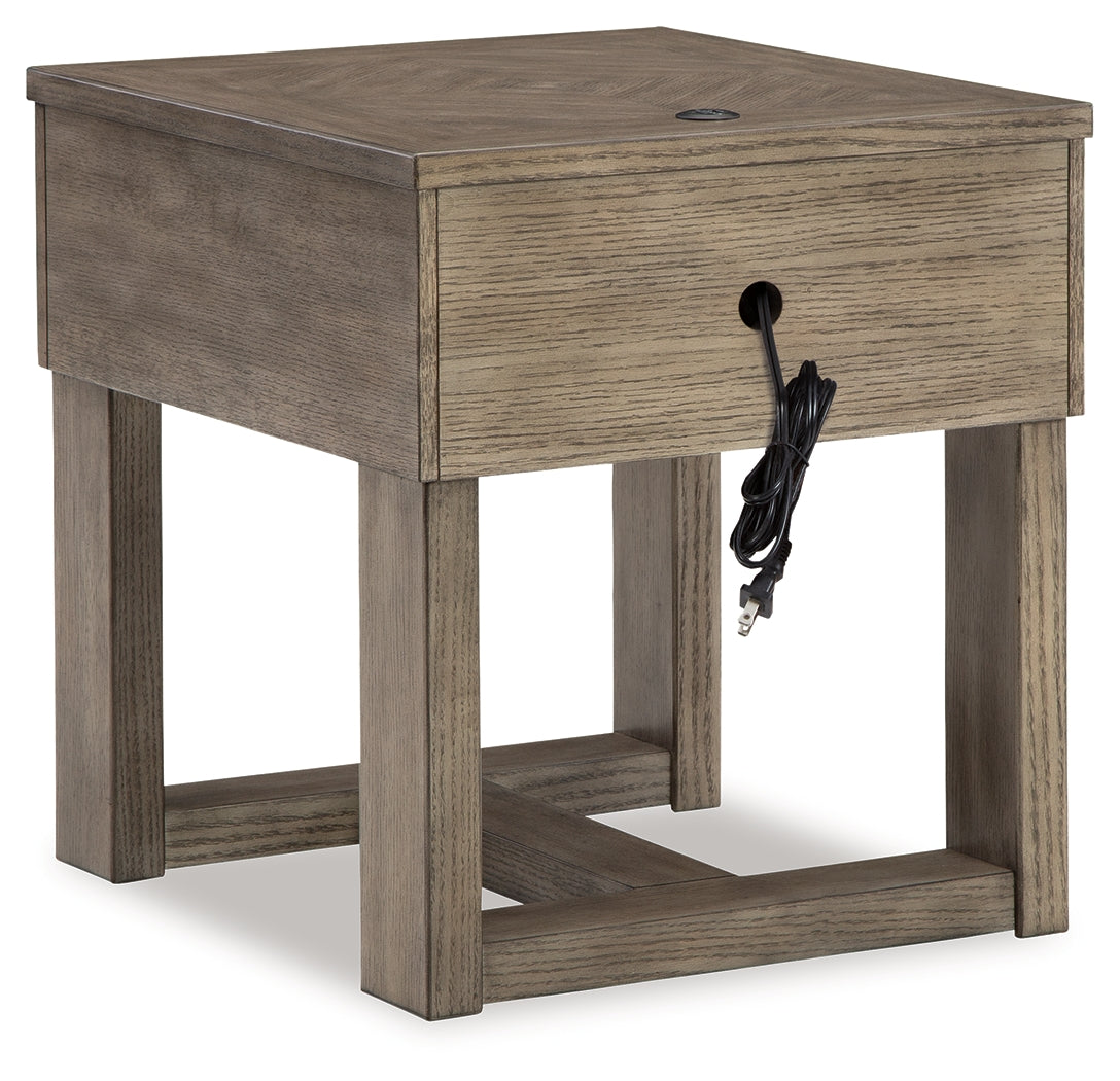Loyaska Grayish Brown/White Lift-top Coffee Table and 2 End Tables (Online Special Price) - Ornate Home