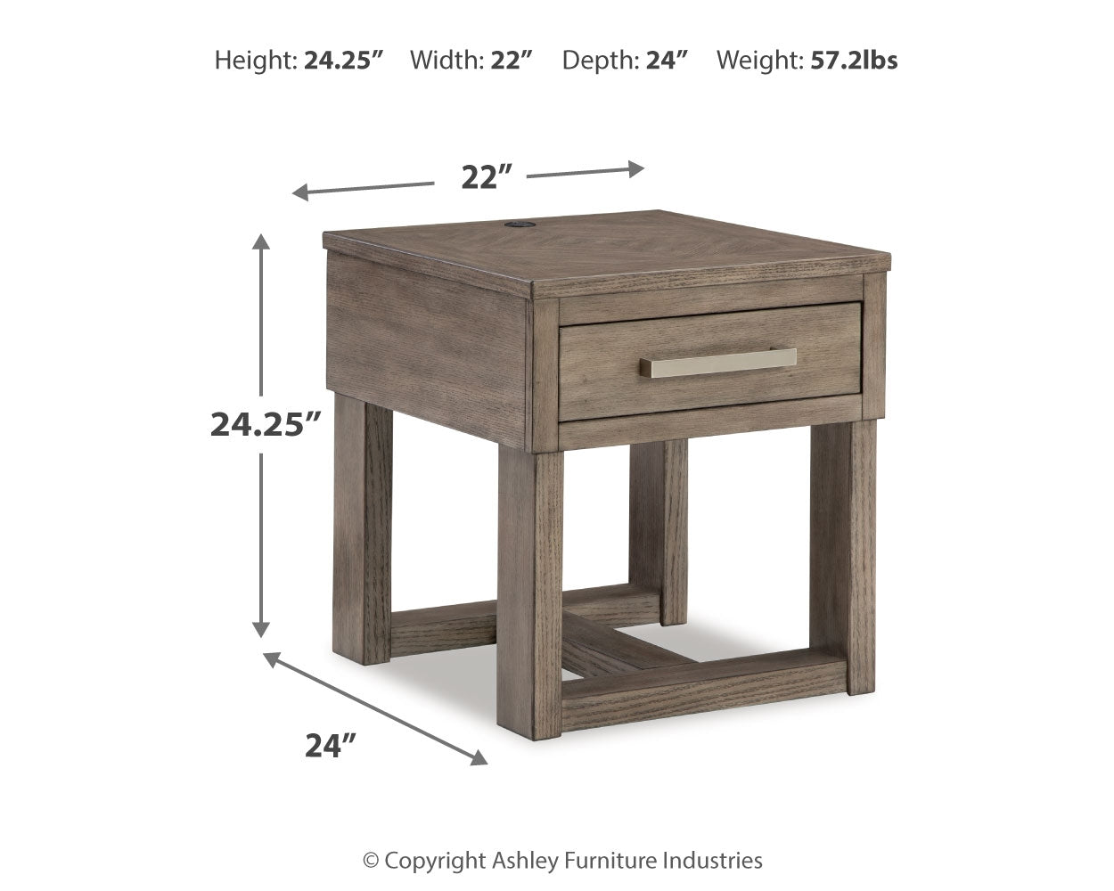 Loyaska Grayish Brown/White Lift-top Coffee Table and 2 End Tables (Online Special Price) - Ornate Home