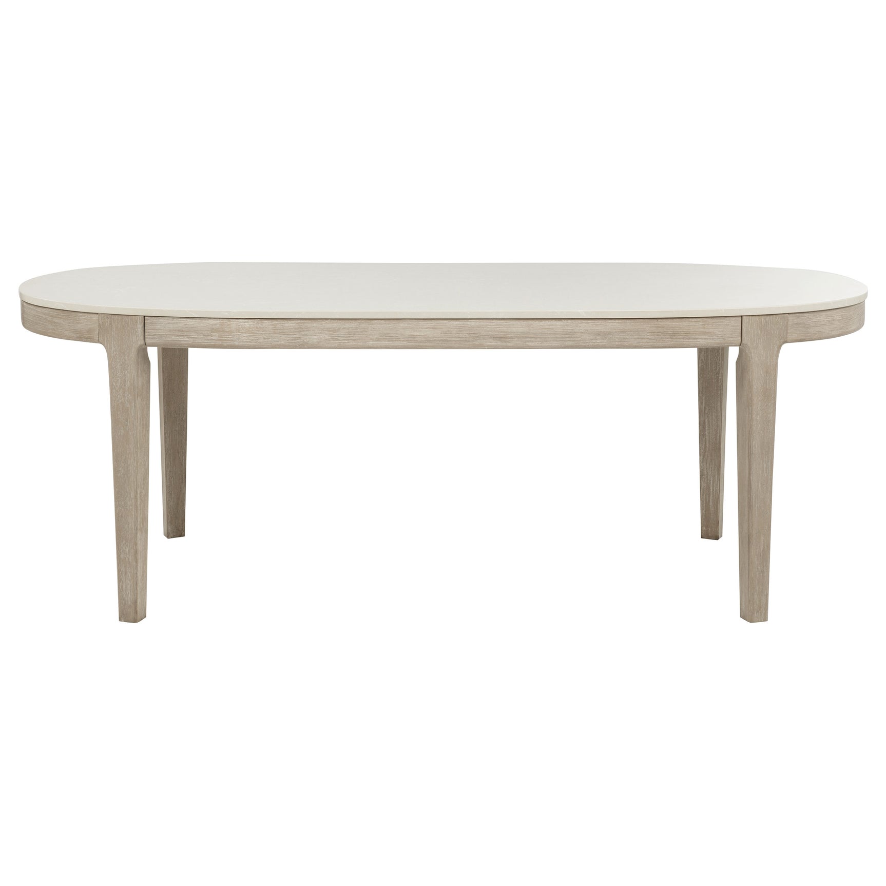 Lucaire Honed Cream 84-inch Cultured Marble Top Dining Table - Ornate Home