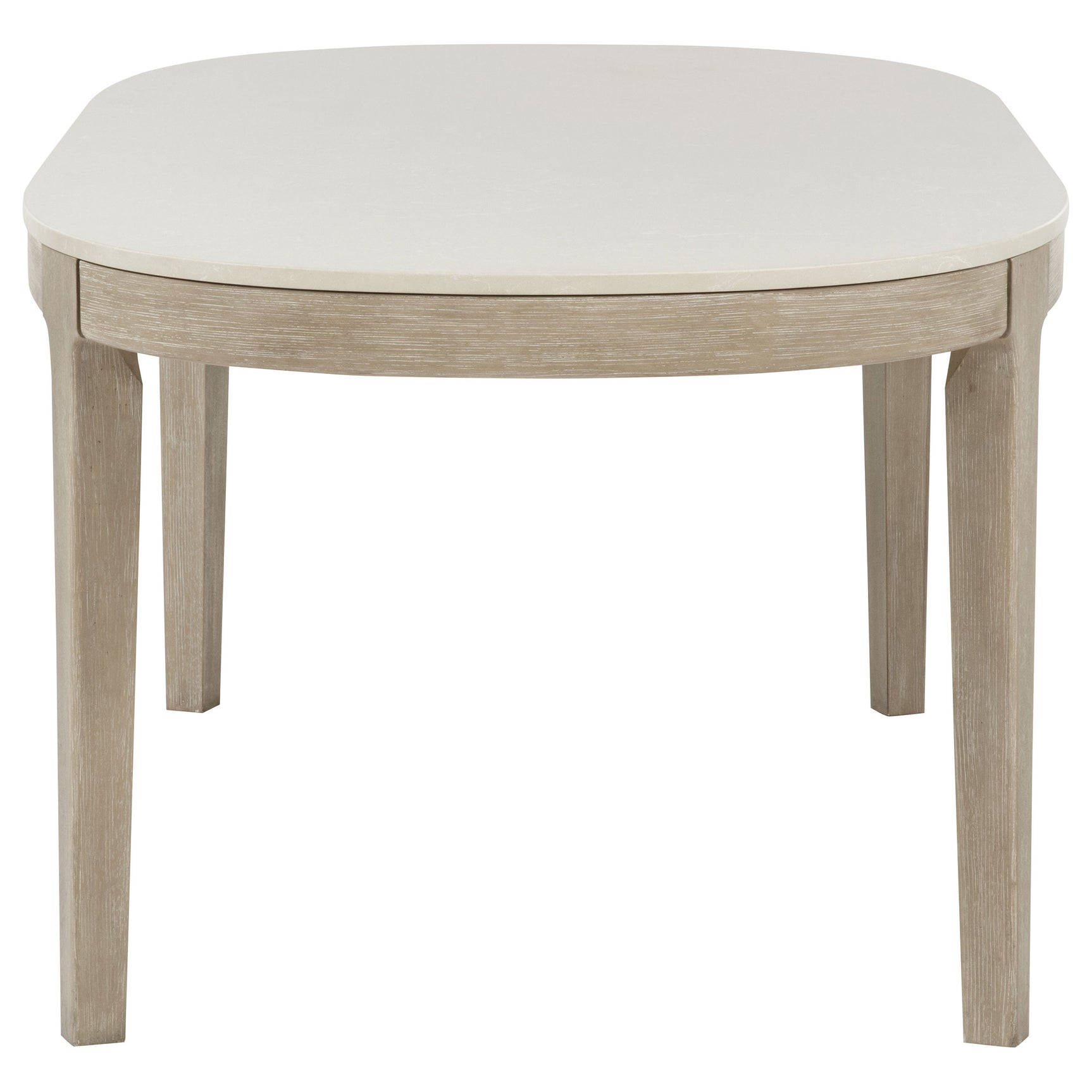 Lucaire Honed Cream 84-inch Cultured Marble Top Dining Table - Ornate Home