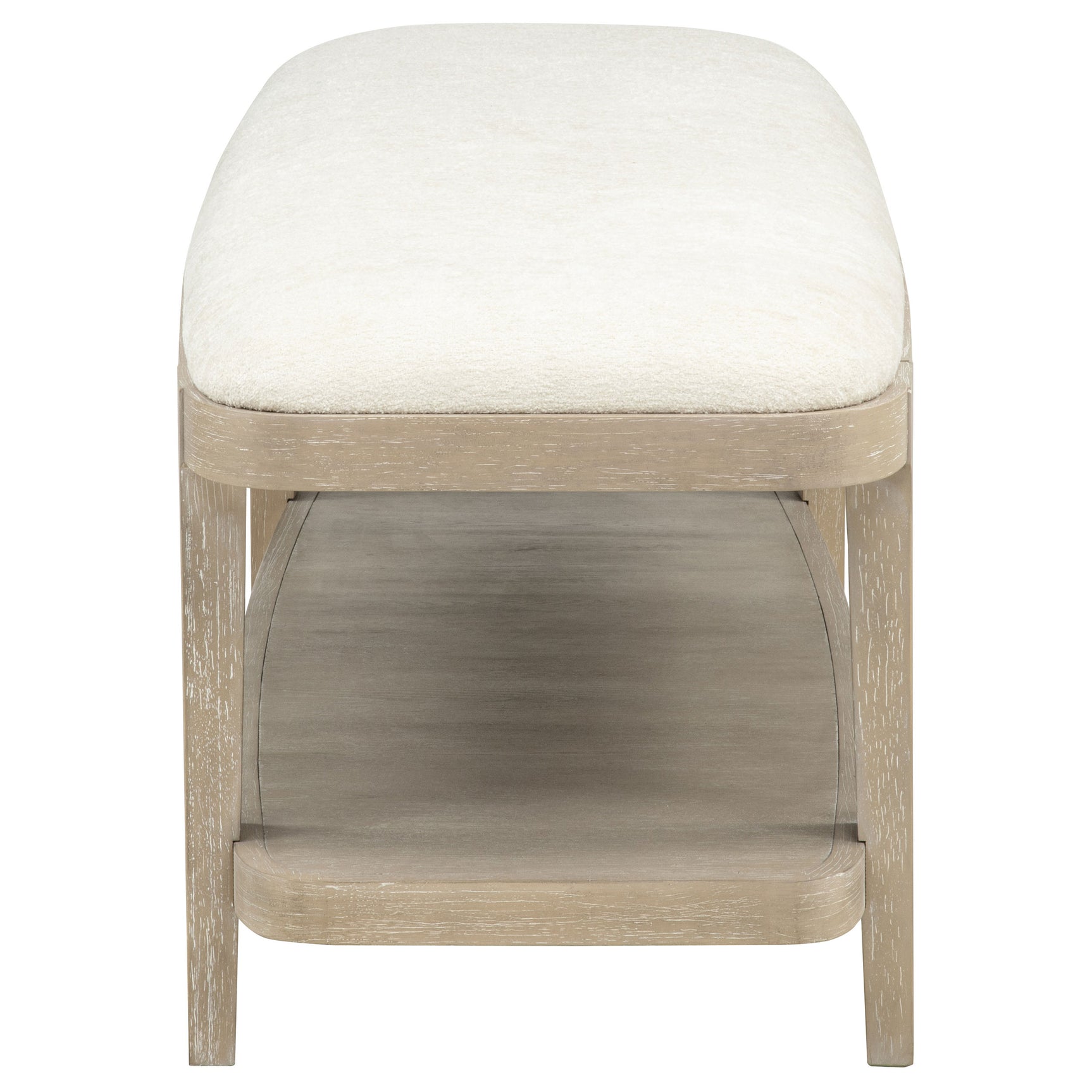 Lucaire Sandstone Upholstered Bedroom Bench - Ornate Home