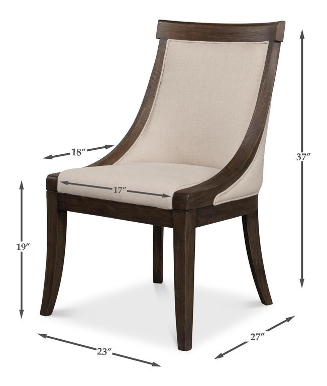 Lucas Beige Side Chair - Ornate Home