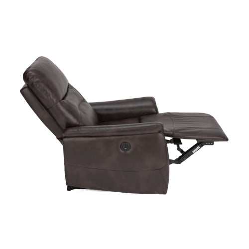 Lucas Brown Push-Back Recliner - Ornate Home