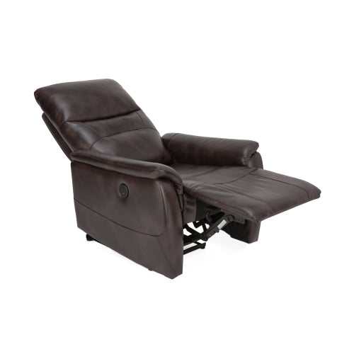 Lucas Brown Push-Back Recliner - Ornate Home