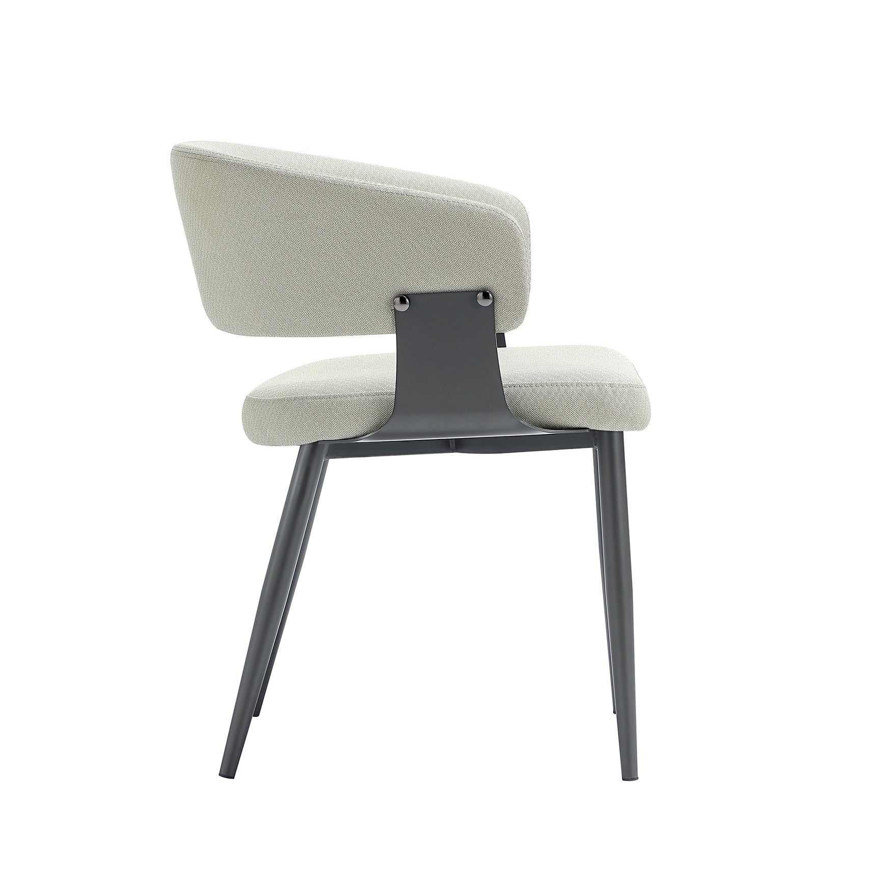 Luce Dining Chair in Oatmeal (set of 2) - Ornate Home