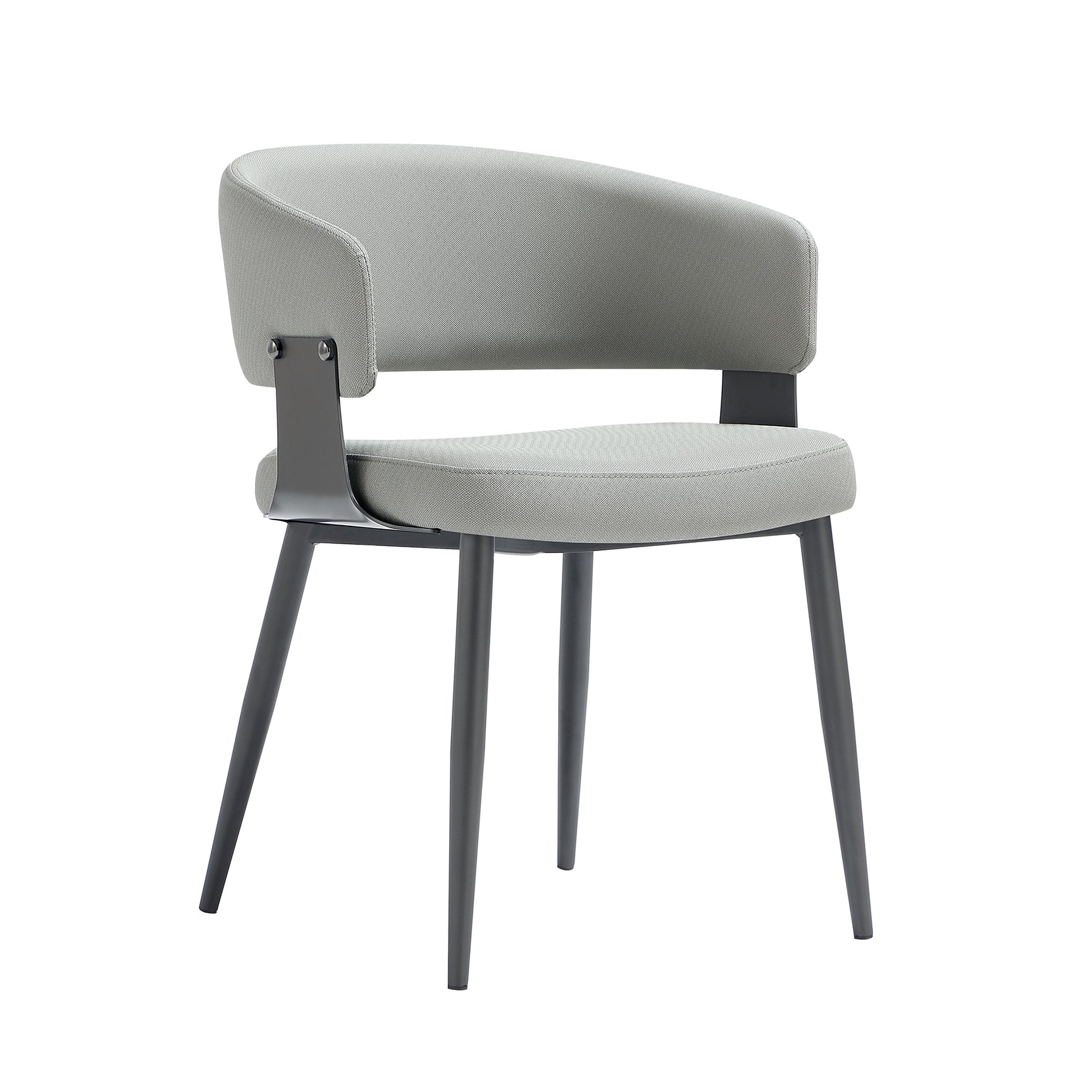 Luce Dining Chair in Stone Grey (set of 2) - Ornate Home