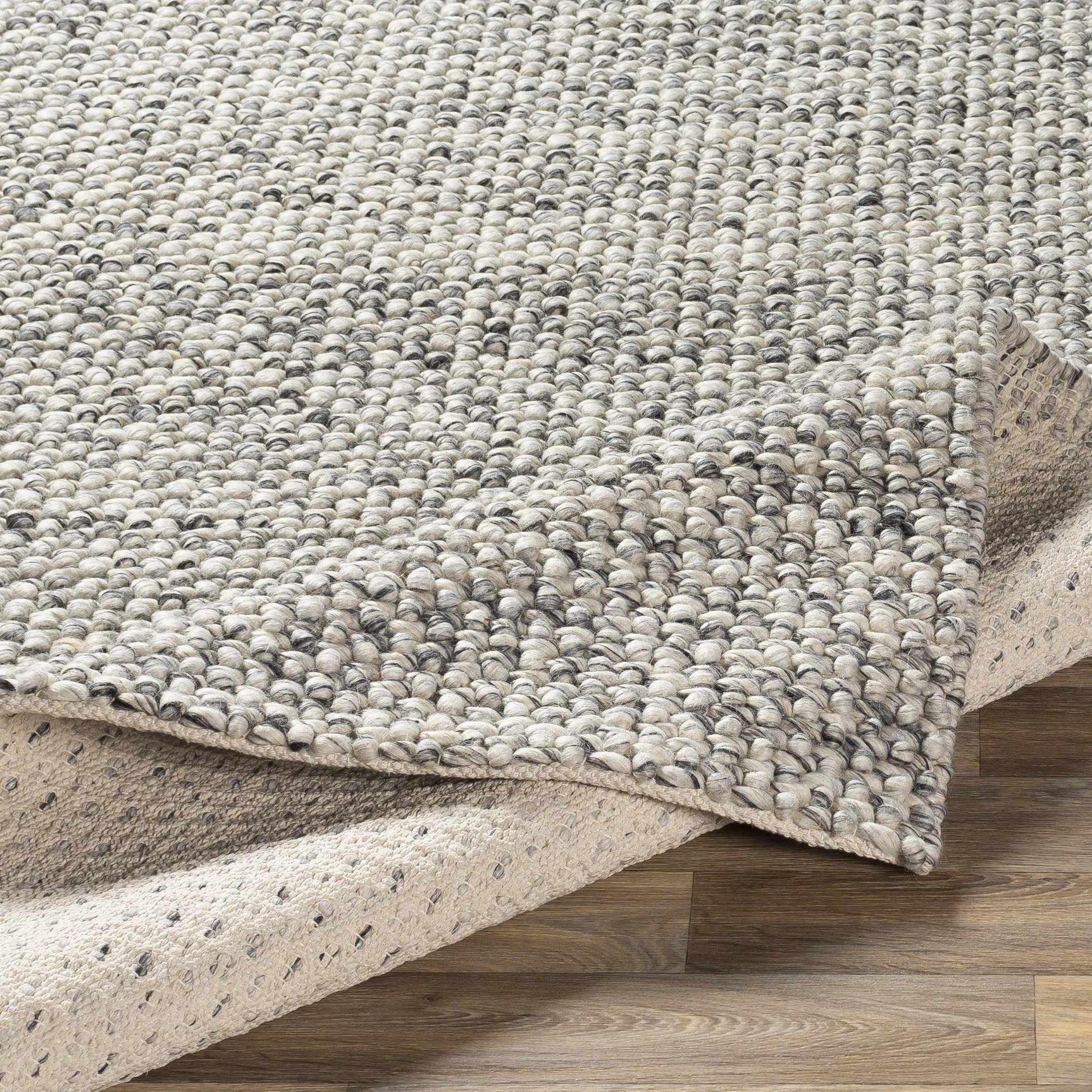 Lucerne LNE-1001 Gray Wool Rug - Ornate Home