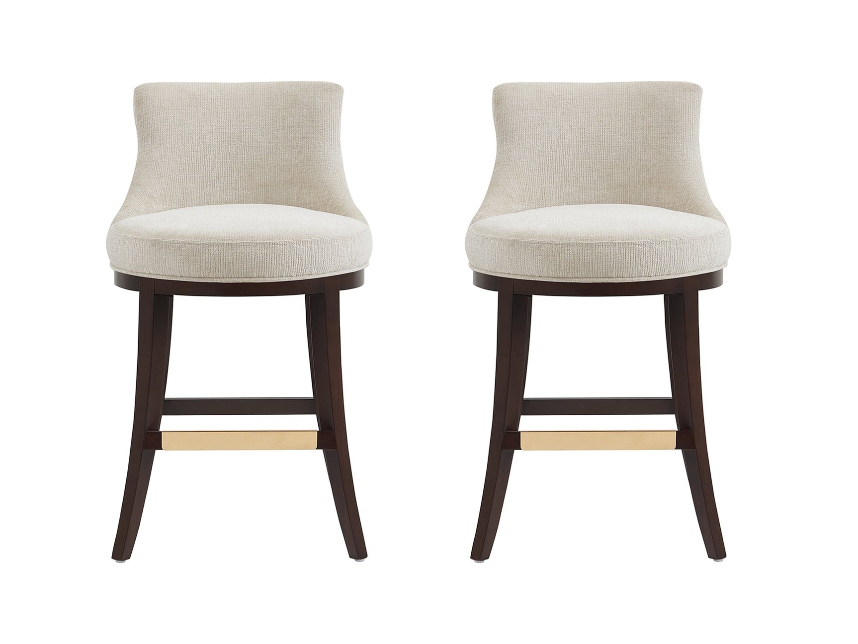 Lucia Counter Stool in Natural (set of 2) - Ornate Home