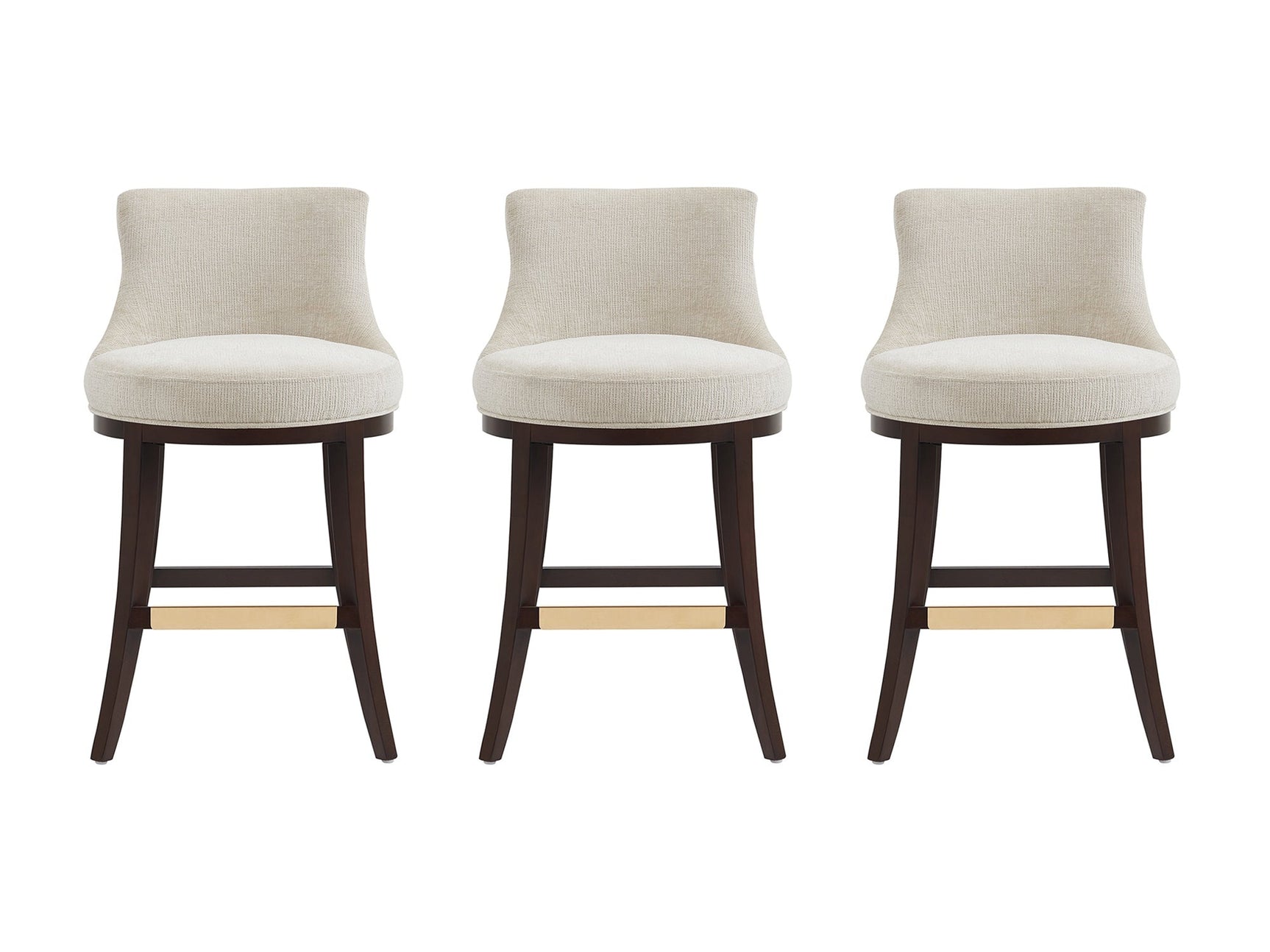 Lucia Counter Stool in Natural (set of 3) - Ornate Home