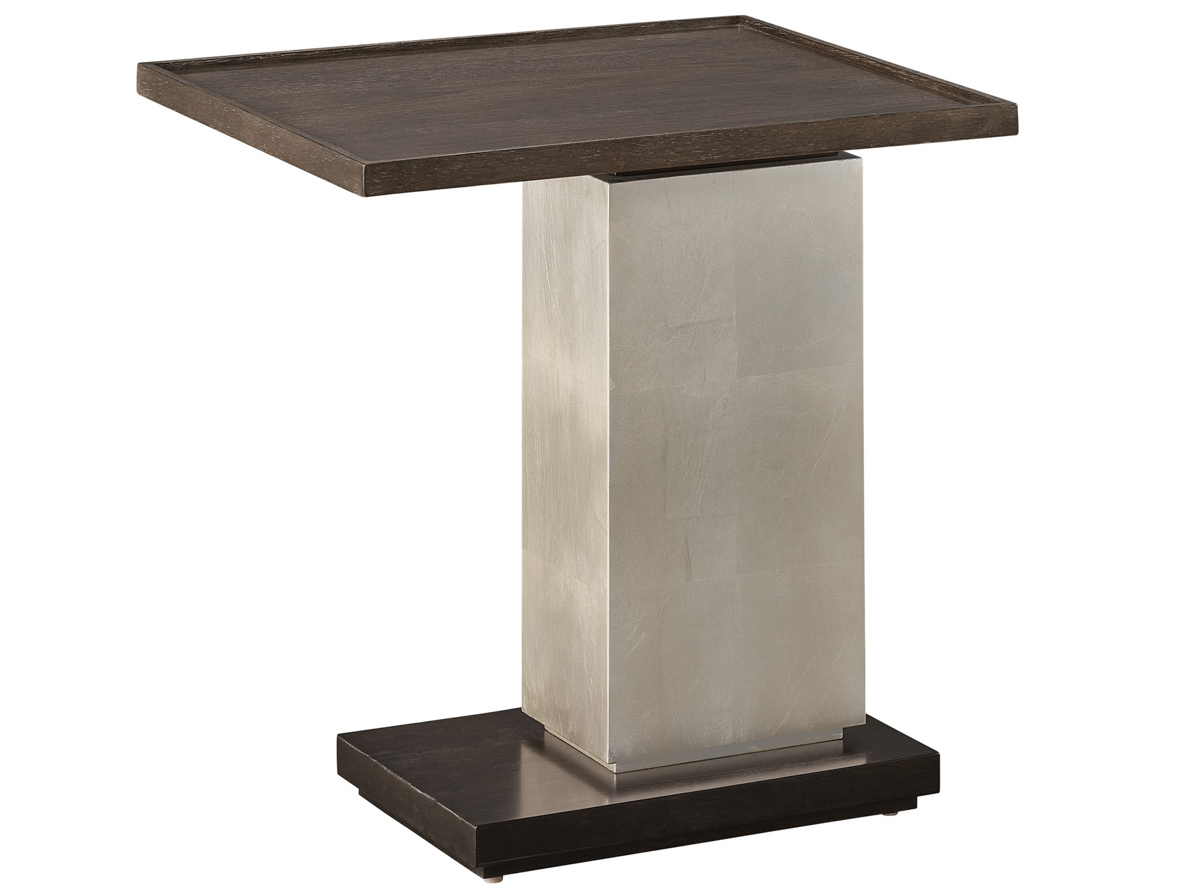 Lucia Otter/Silver Fox/Dark Walnut Side Table - Ornate Home