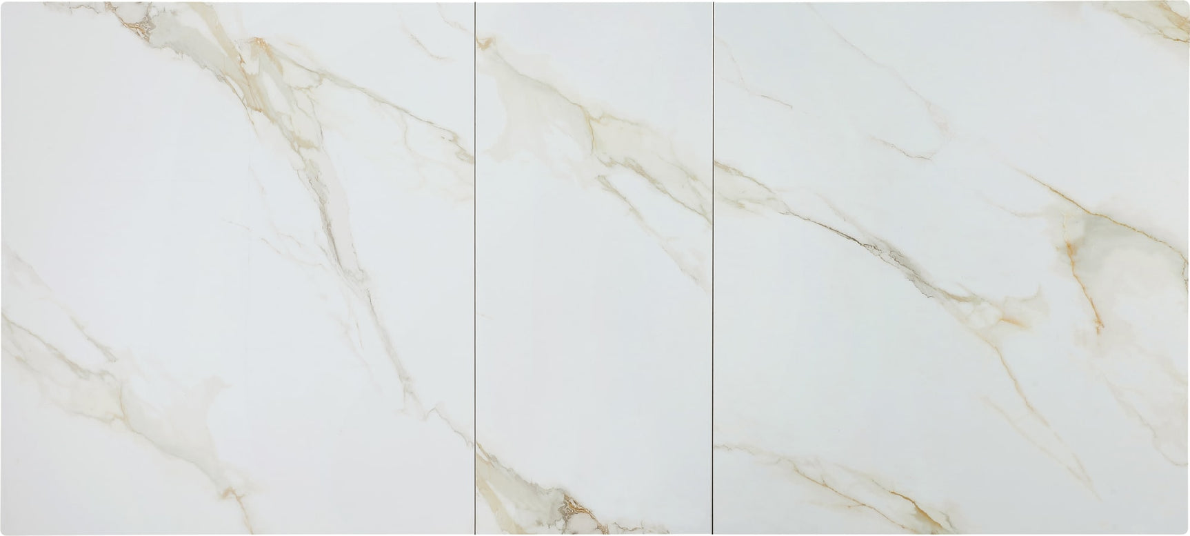 Lucia Polished Cappuccino/Gunmetal Extendable Stone Top Dining Table - Ornate Home