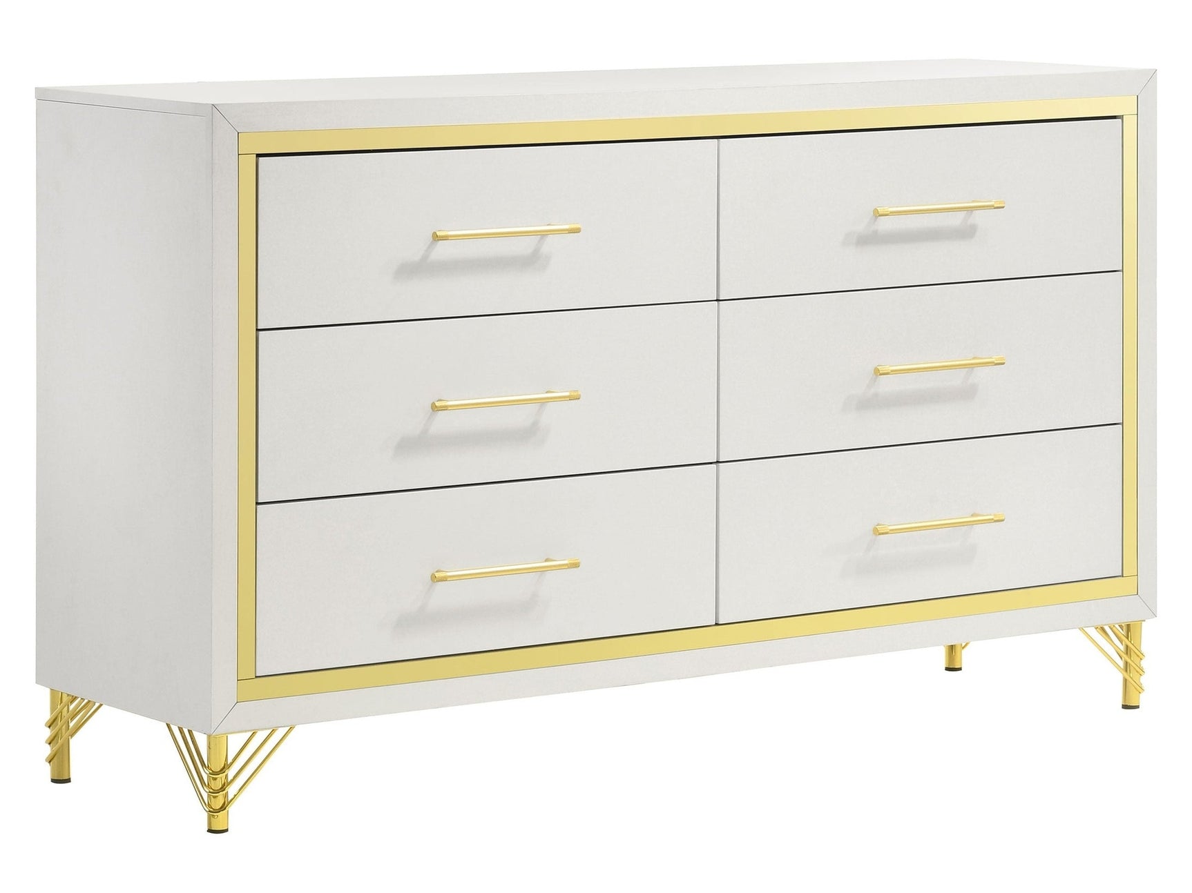 Lucia White Dresser - Ornate Home