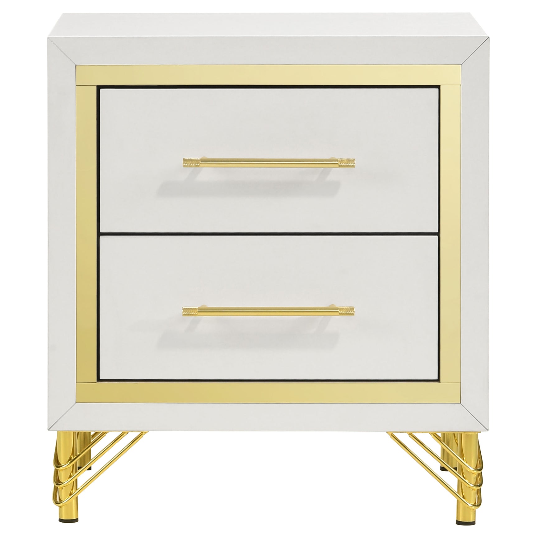 Lucia White Nightstand - Ornate Home