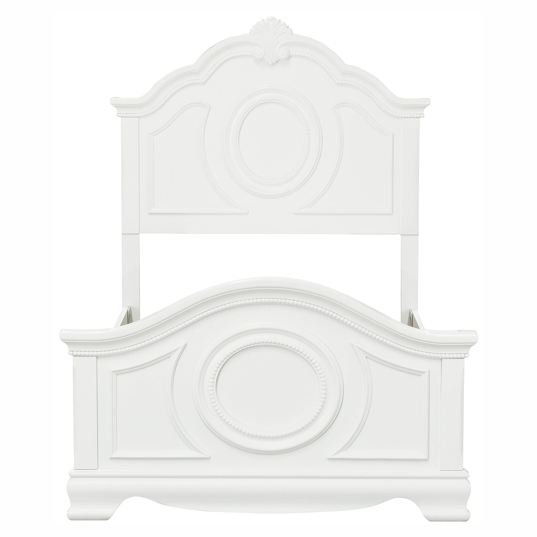 Lucida White Full Bed - Ornate Home