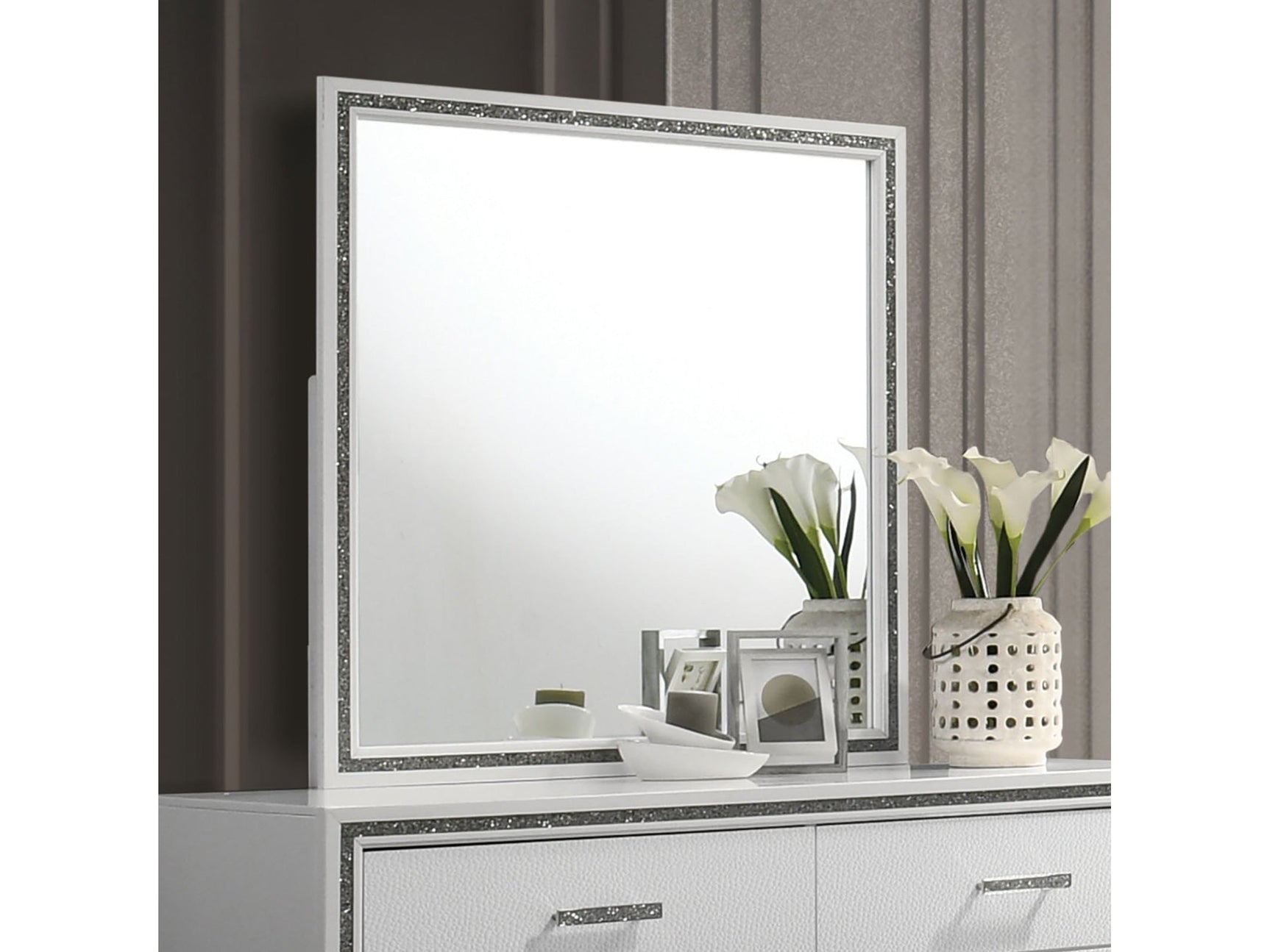 Lucida White Mirror - Ornate Home