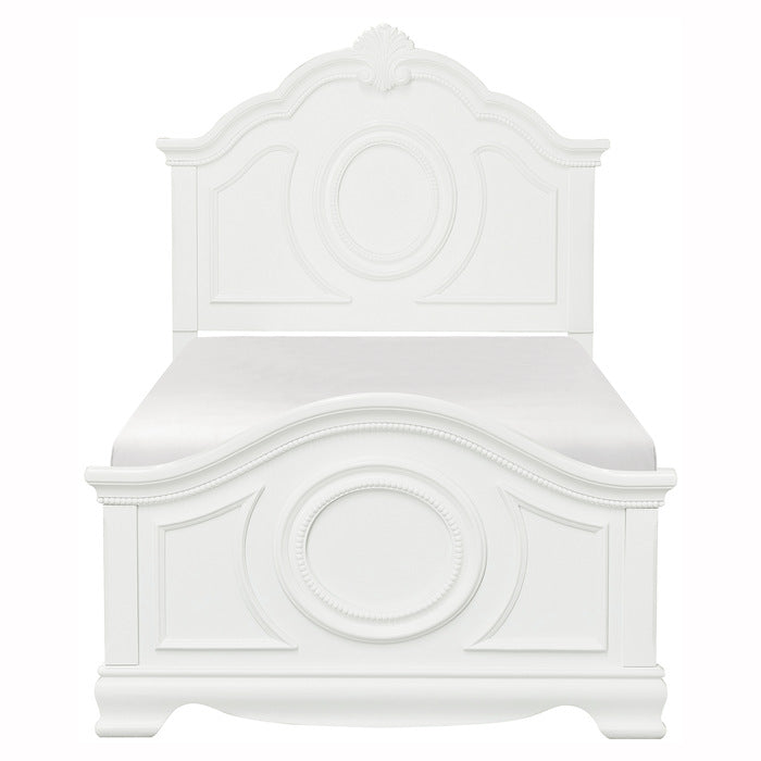 Lucida White Twin Bed - Ornate Home
