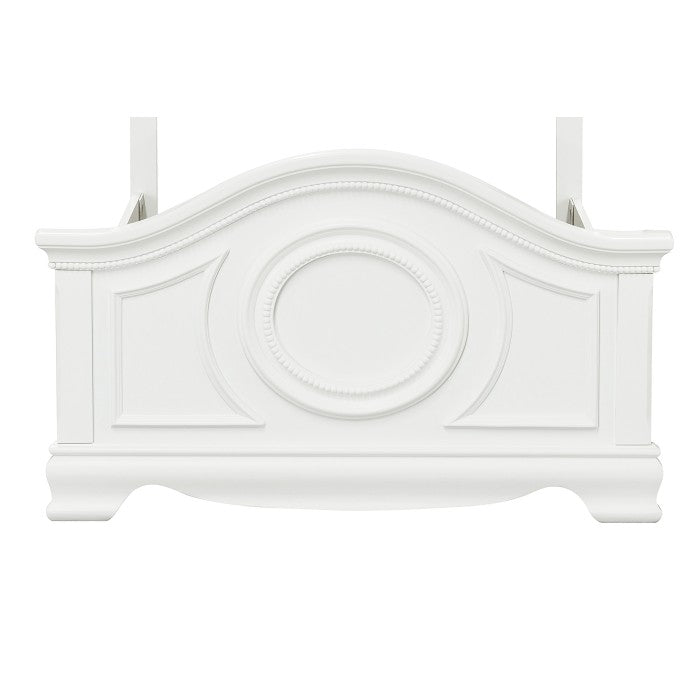 Lucida White Twin Bed - Ornate Home