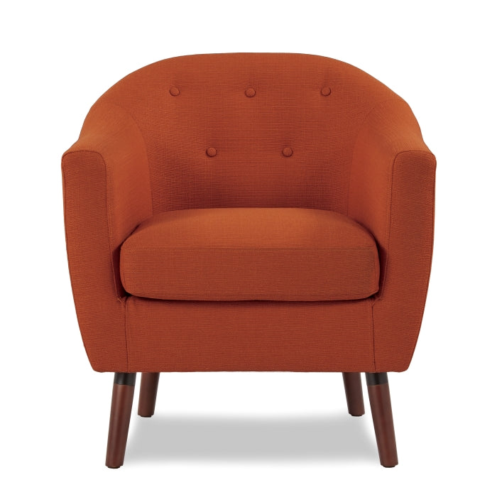 Lucille Orange Accent Chair - Ornate Home