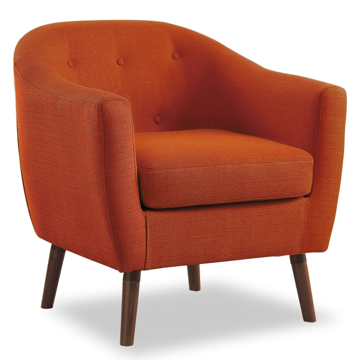 Lucille Orange Accent Chair - Ornate Home