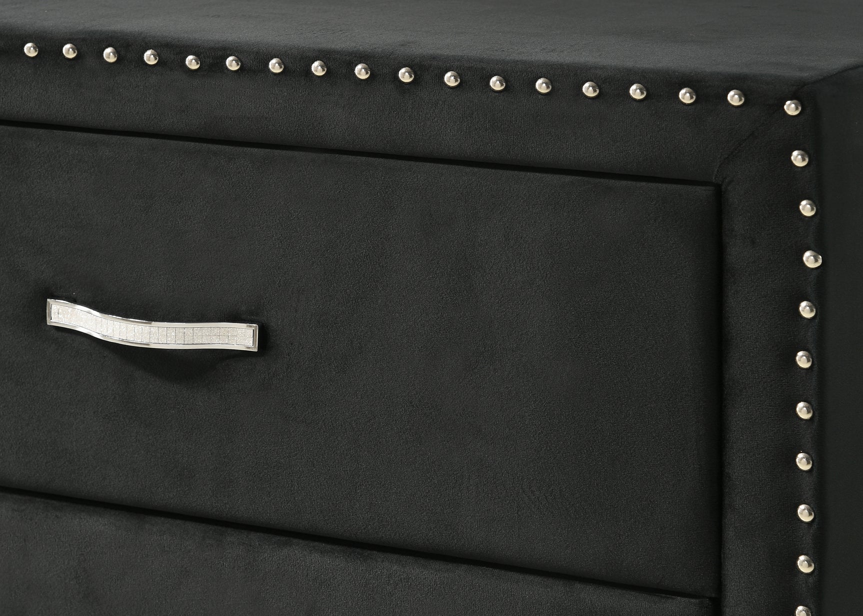 Lucinda Black Upholstered Wingback Panel Bedroom Set - Ornate Home