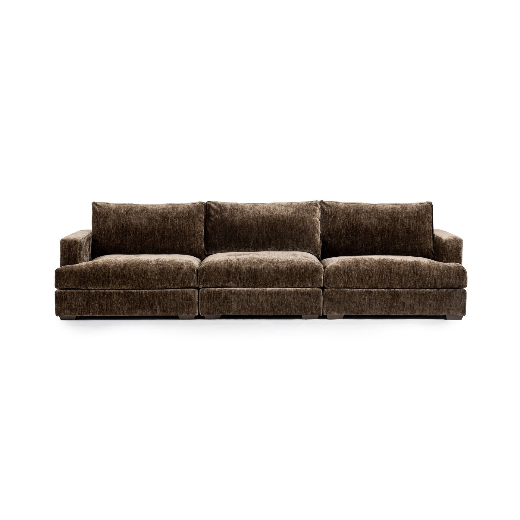 Ludwig Mossed Brown 3 Piece Sofa - Ornate Home