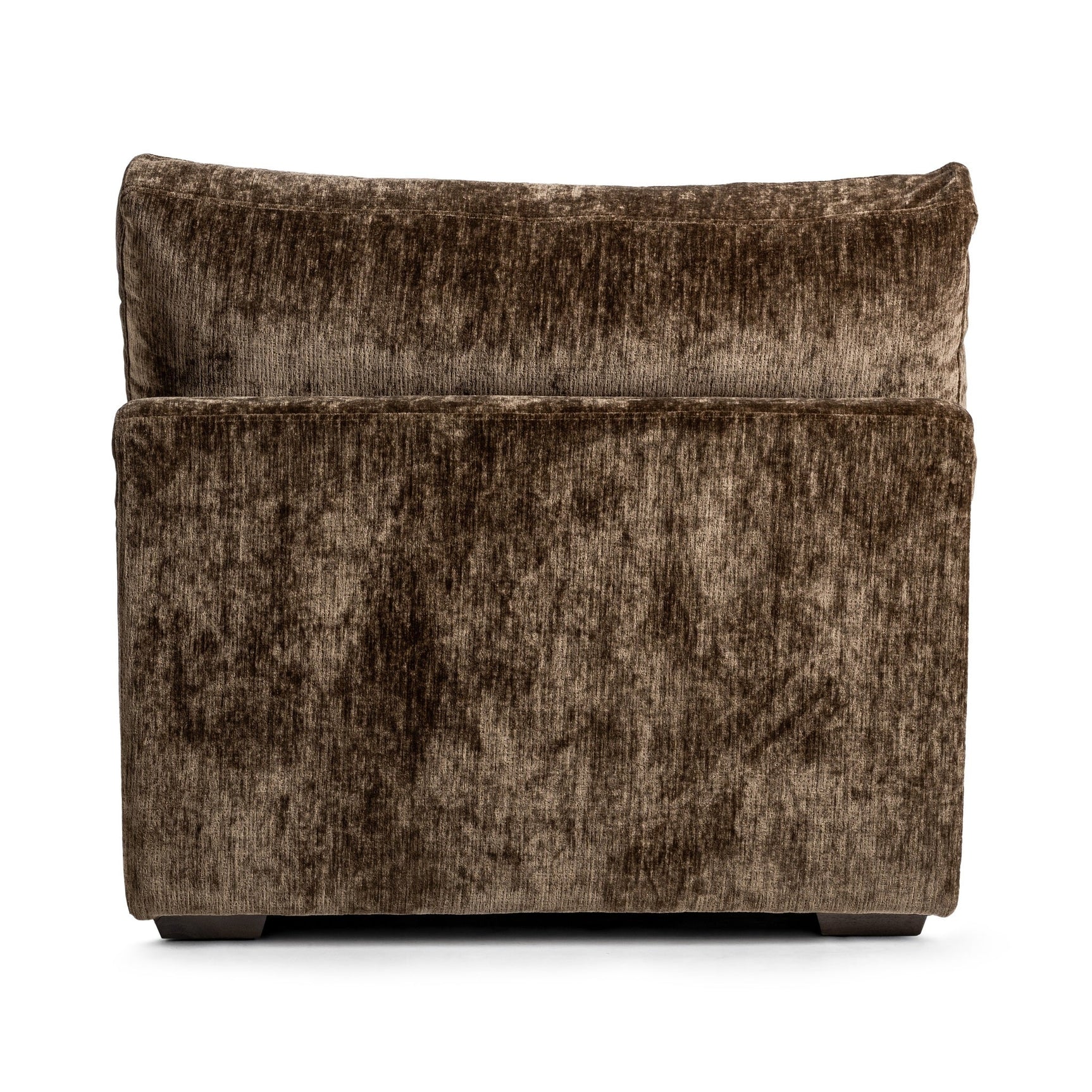 Ludwig Mossed Brown Armless Chair - Ornate Home