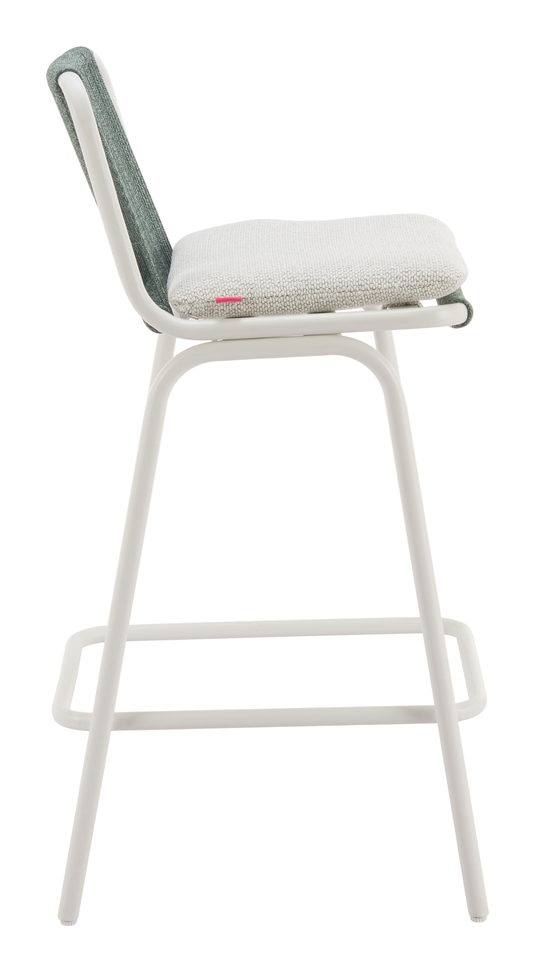 Luft White & Green Barstool (Set of 2)