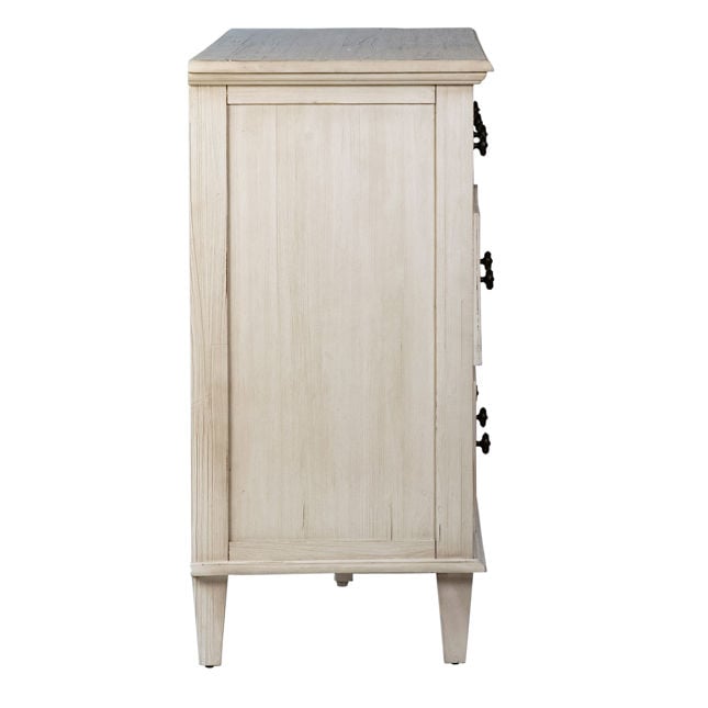 Lugano Whitewash Dresser - Ornate Home