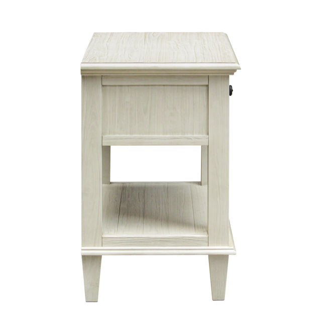 Lugano Whitewash Nightstand - Ornate Home