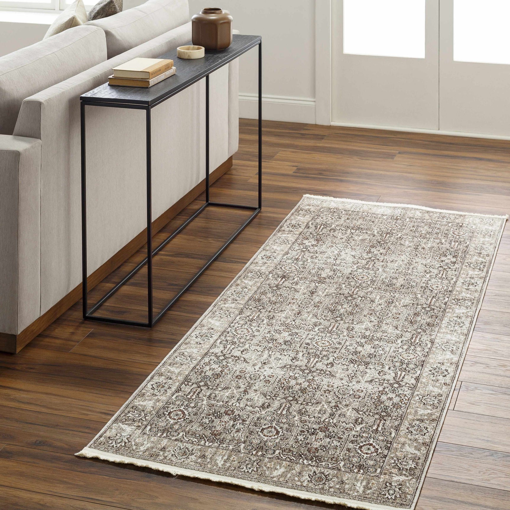 Lugo Luxe Area Rug with tassels - Clearance - Ornate Home