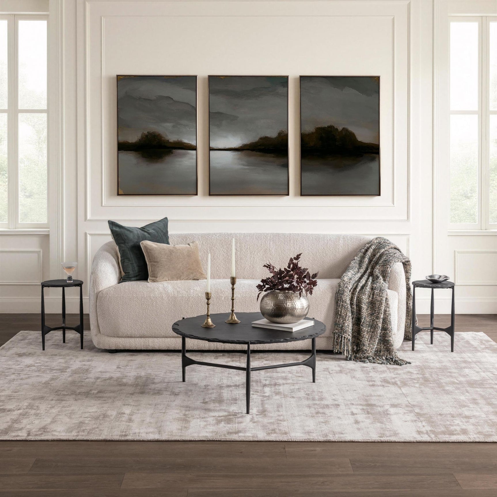 Luka Charcoal Forge Coffee Table - Ornate Home