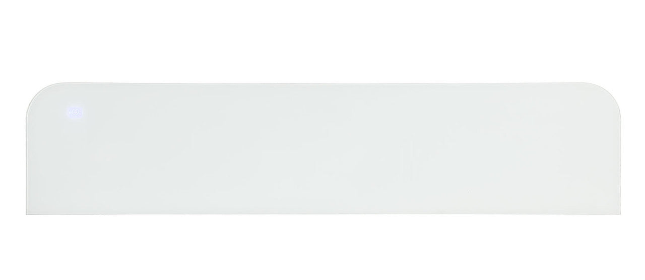 Luken White 71" TV Stand w/ Electric Fireplace - Ornate Home