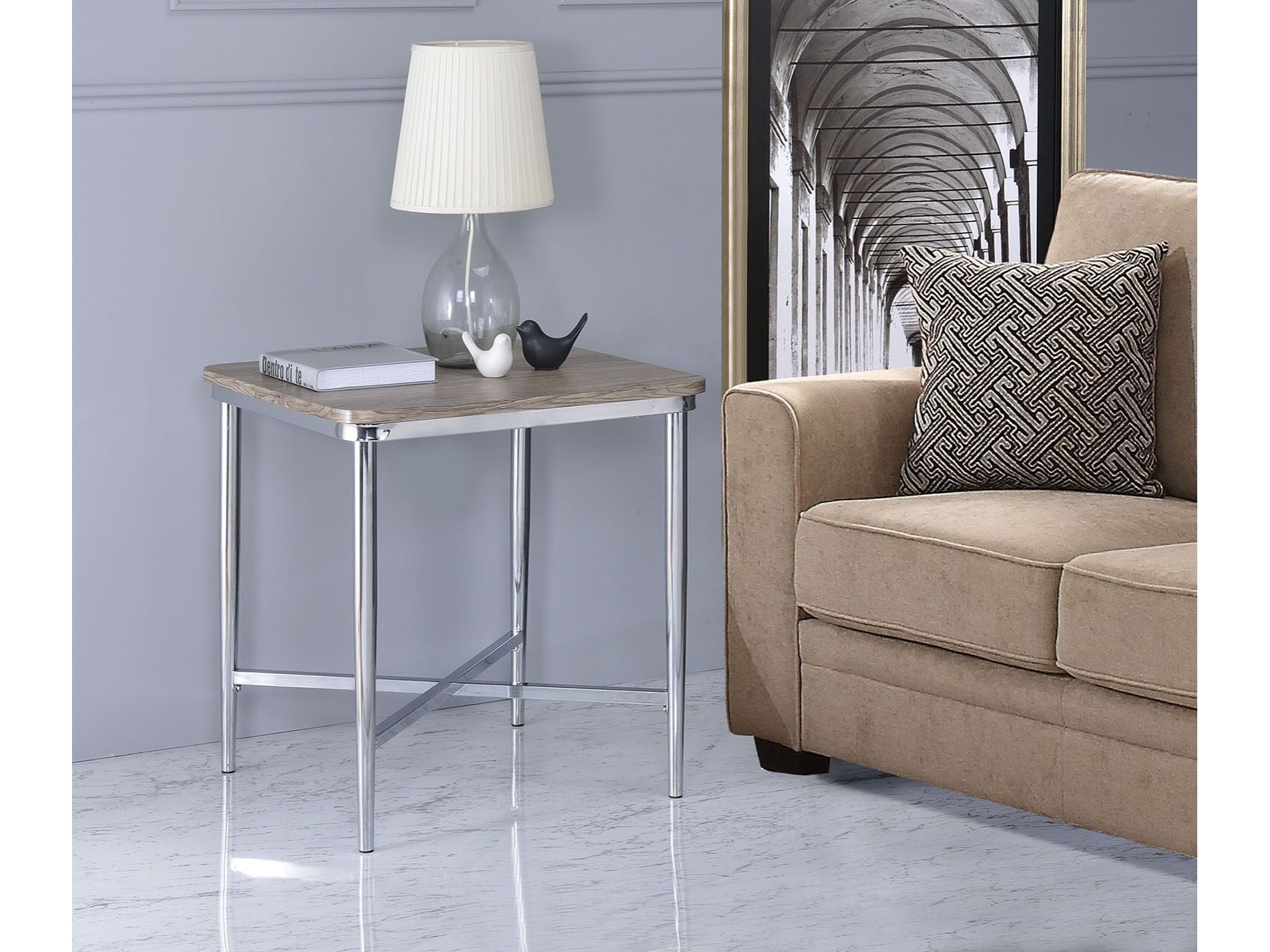 Lukey End Table - Ornate Home