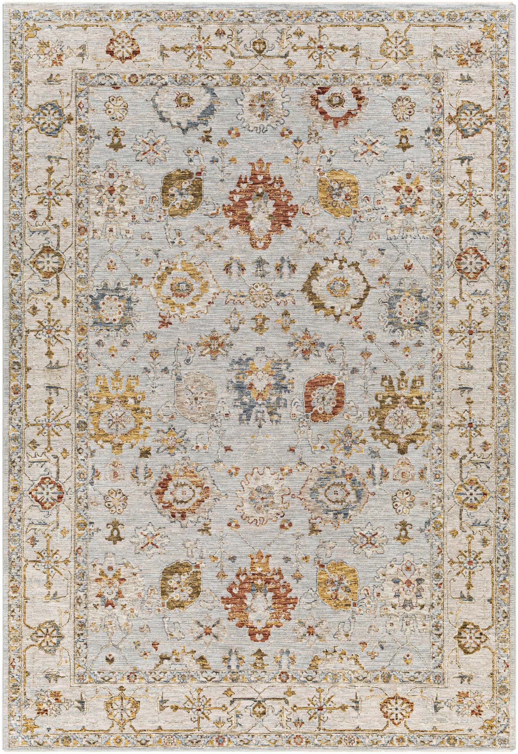 Luklukan Oushak Style Floral Rug - Ornate Home
