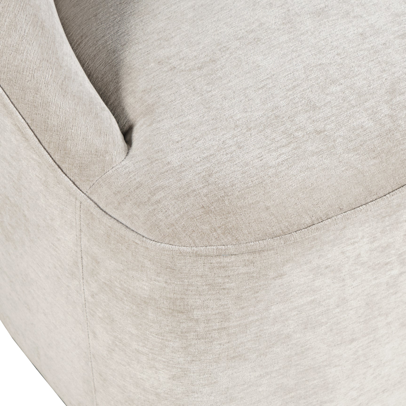Lulu2 Taupe Lulu Swivel Accent Chair - Ornate Home