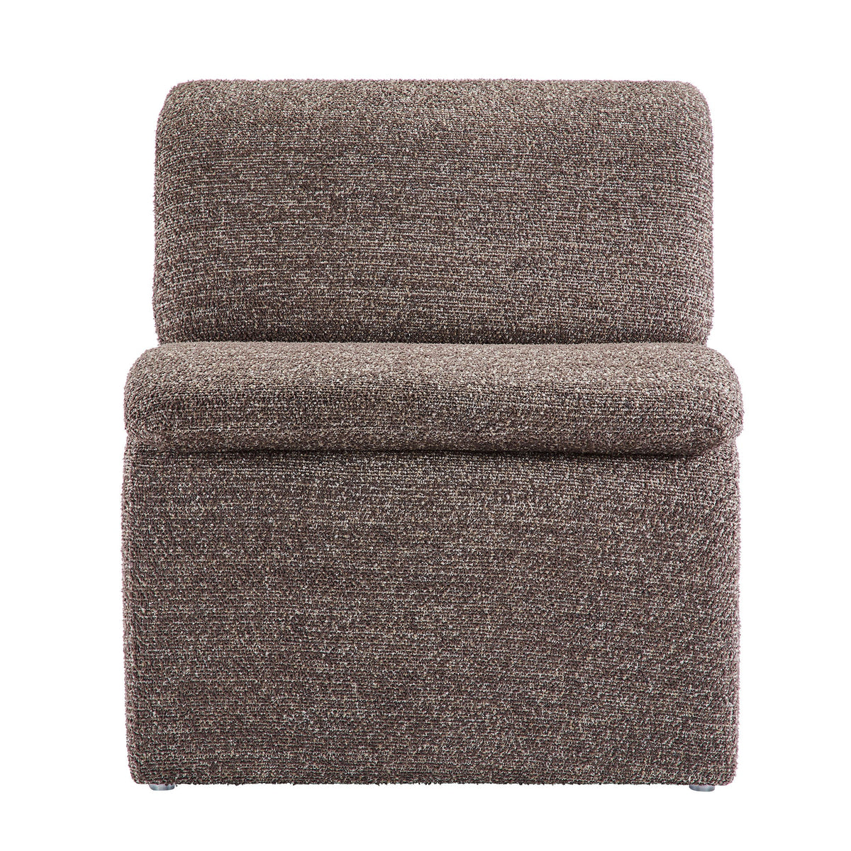 Lume Antique Boucle Upholstered Armless Accent Chair - Ornate Home