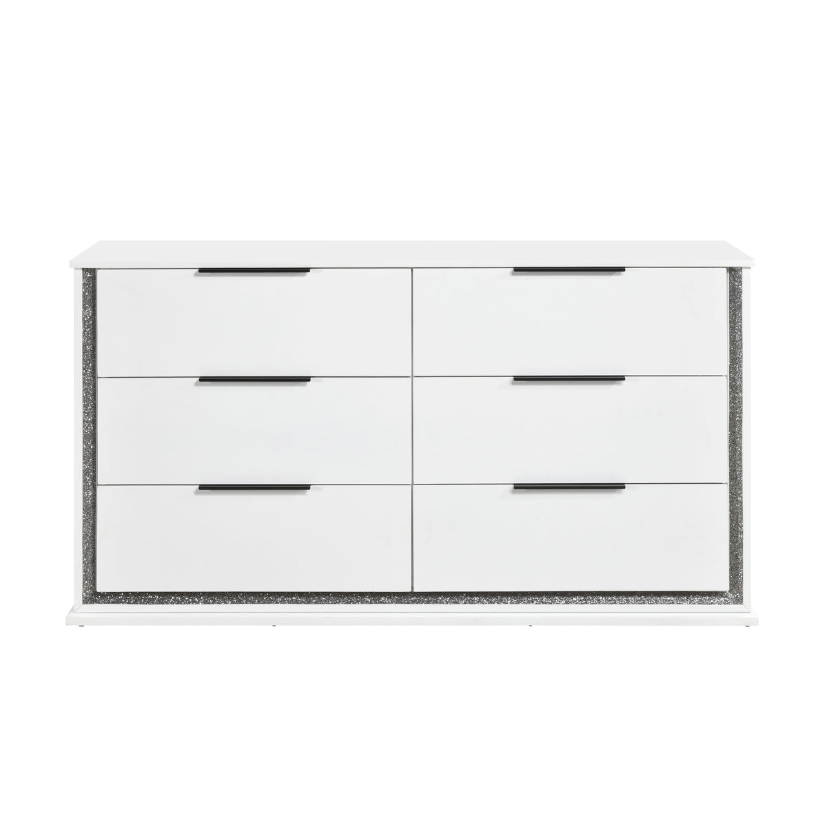 Lumin White 5pc Bedroom Set - Ornate Home