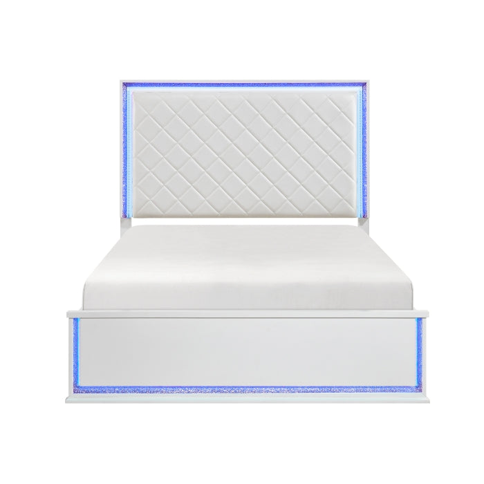 Lumin White California King Bed