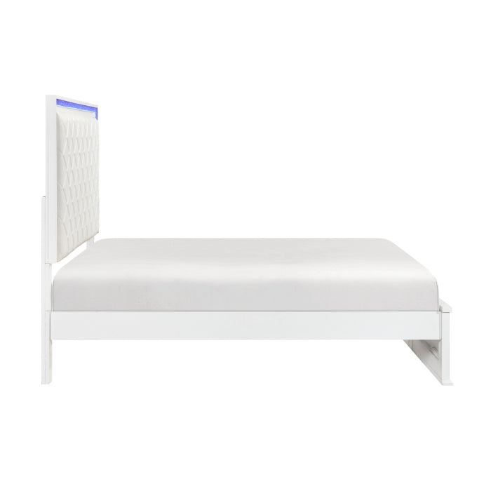 Lumin White California King Bed