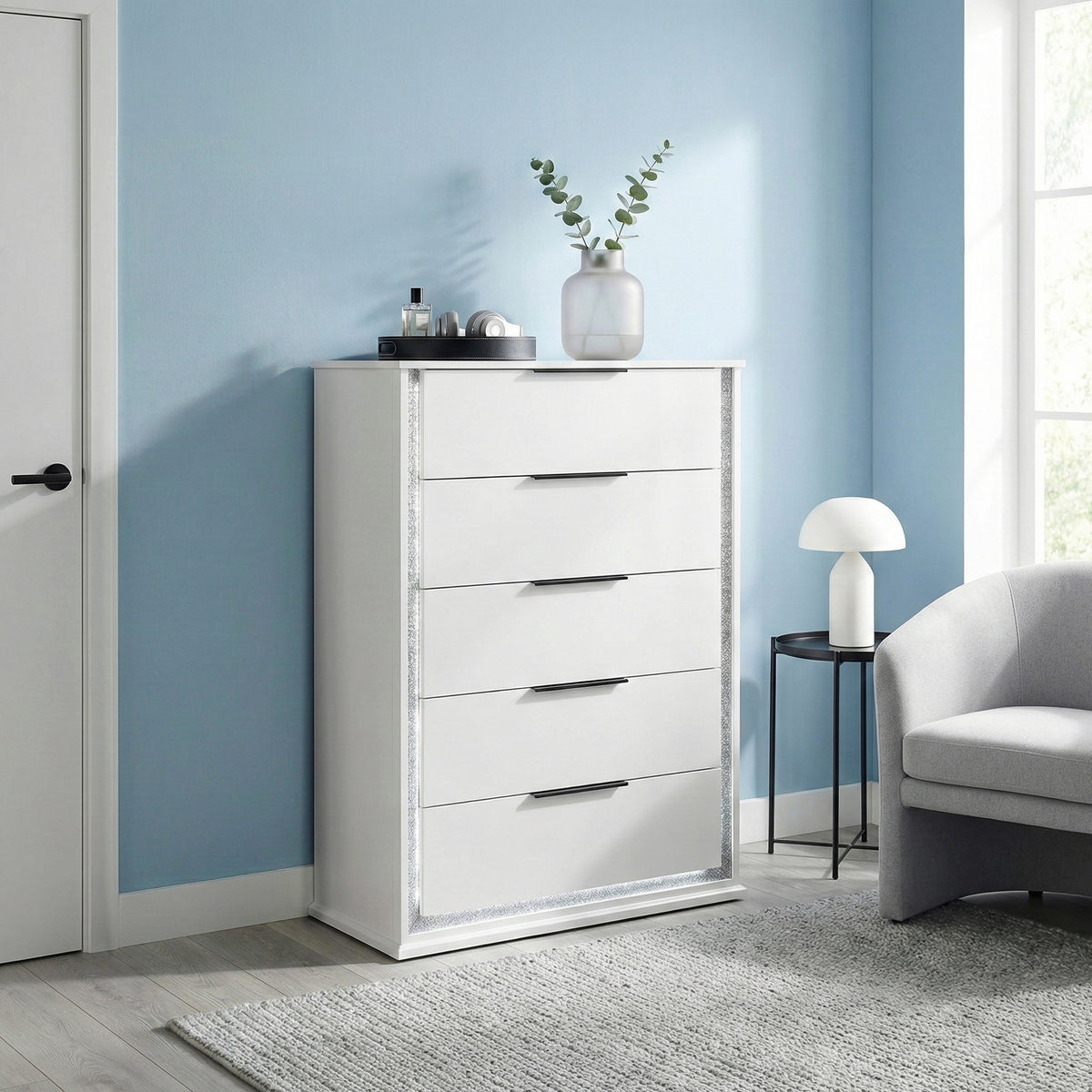 Lumin White Chest - Ornate Home