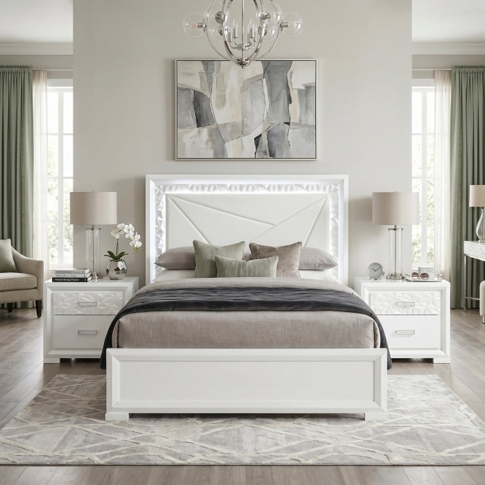 Luna White Full Bed