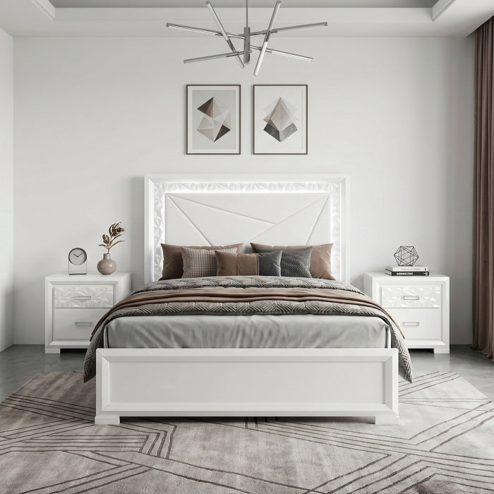 Luna White Full Bed