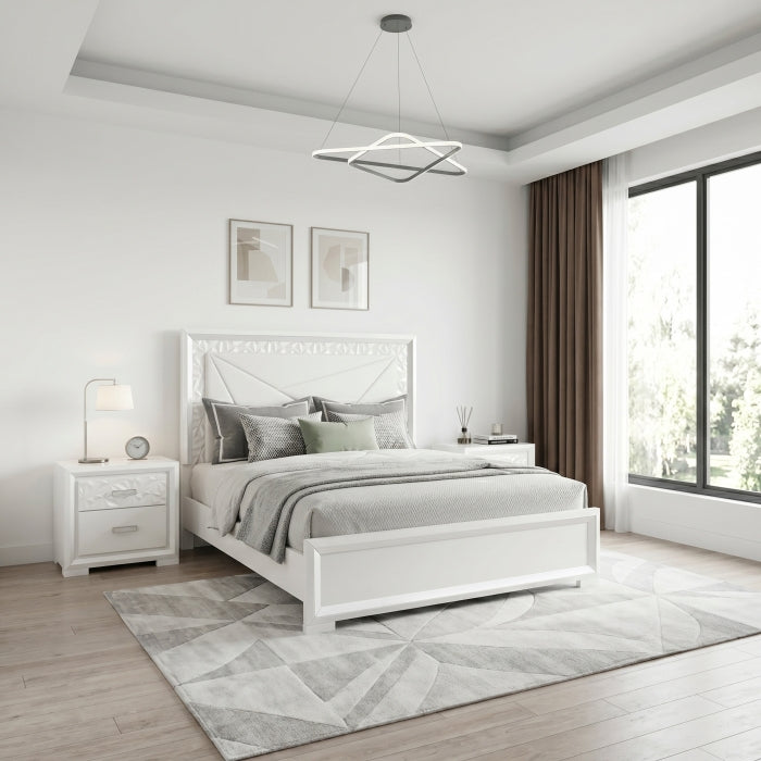 Luna White Full Bed