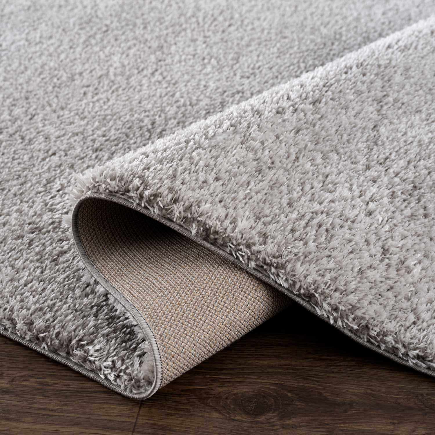 Lunaro Gray Subtle Wavy Abstract Modern Minimalist Polyester Machine Woven Area Rug - Clearance - Ornate Home