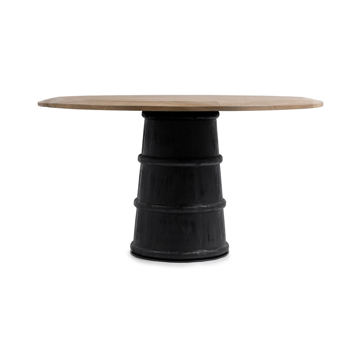 Lunen Soft Reef Noir 55" Round Dining Table